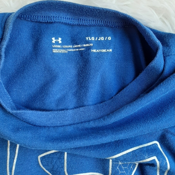 Underarmour youth large blue t-shirt - Picture 2 of 4